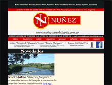 Tablet Screenshot of nunez-inmobiliaria.com.ar